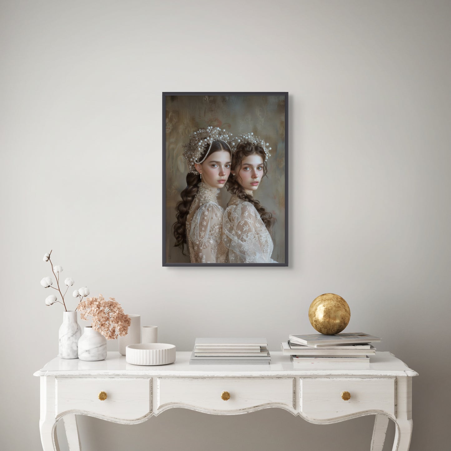 Portrait personnalisable - Soeurs Mira Style classique