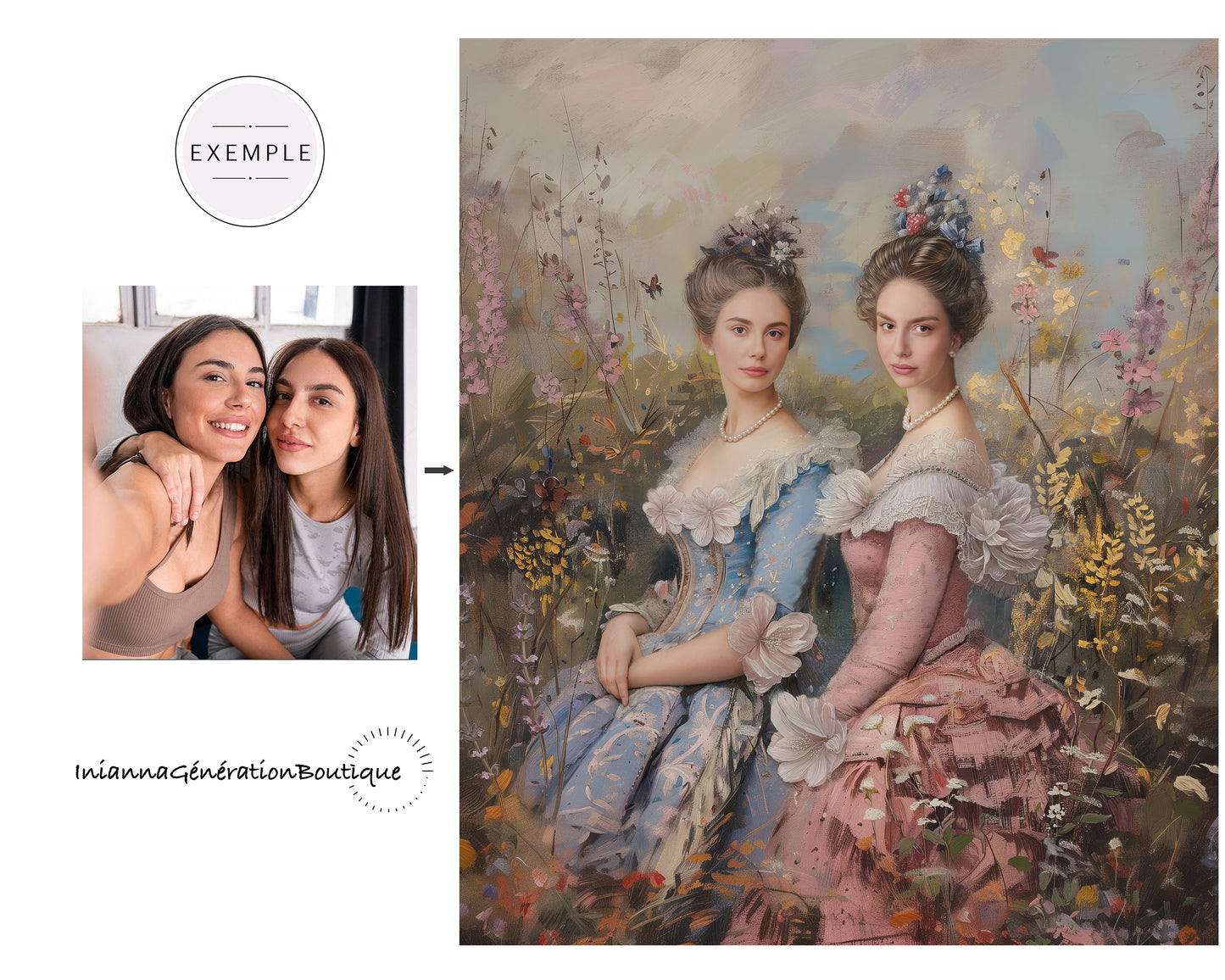 Custom Framed Poster - Philippine & Louise